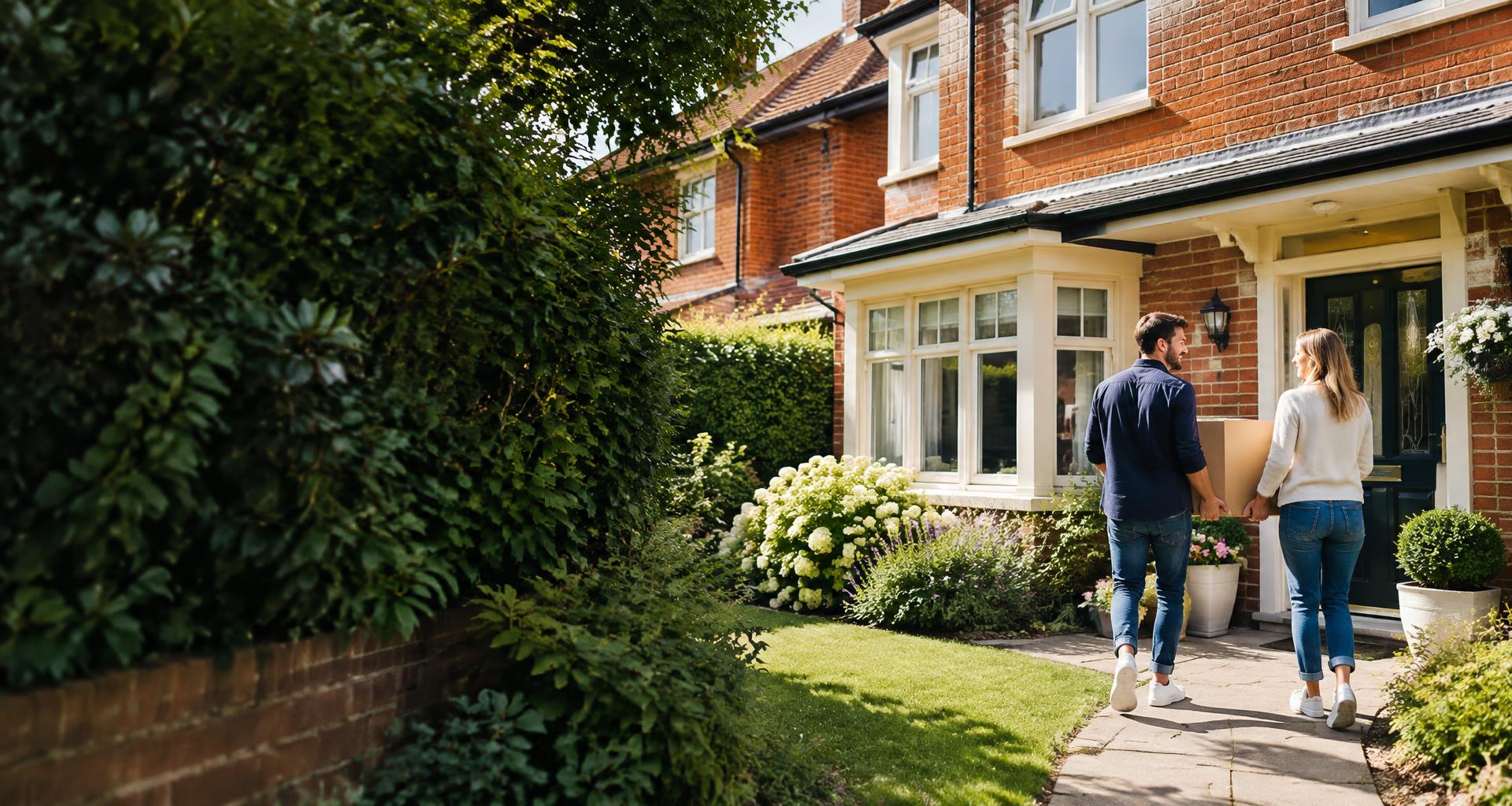 A couple moving into a welcoming British home